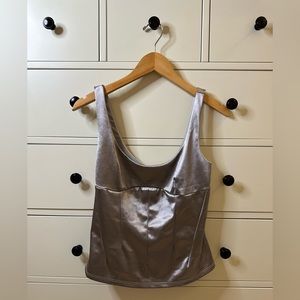 Free People Satin Corset Top